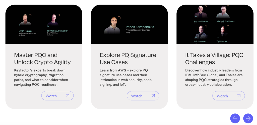 Image of on-demand video session options from Tech Days